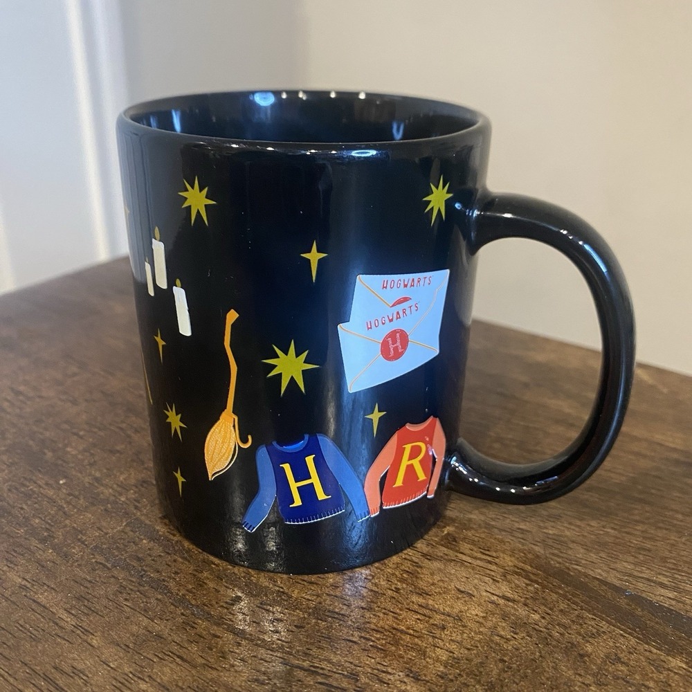 Harry Potter Stoneware Mug Modern Gourmet Foods Hogwarts Icons Black Cup